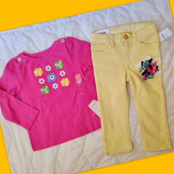 Nwt Gymboree Gap Girls Lot 18-24 Months Fall Winter Outfit Set Jeans Bundle - Picture 14 of 16